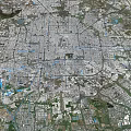 Comprehensive Aerial Planning of Urban Area with Road Networks River Systems and Green Spaces