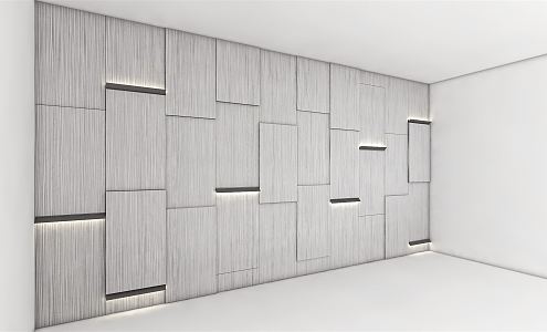 Modern background wall decorative wall 3d model