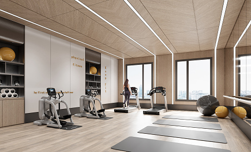 Modern Gym 3d model