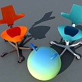 Modern Children's Chair Child Seat 3d model