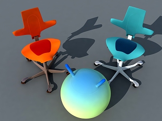 Modern Children's Chair Child Seat 3d model