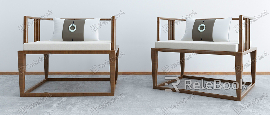 New Chinese style single chair model