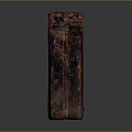Rusty Red Shell 46 Oil Barrel With Dark Textured Surface and Weathered Finish