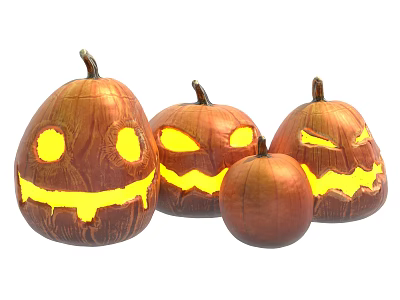 Modern Halloween Pumpkin 3d model