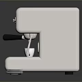 Lavazza Red Espresso Coffee Machine With White Coffee Cups And Lid