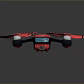 Stylish Pink Drone Design Featuring DHL Logo Cartoon Character And Propellers