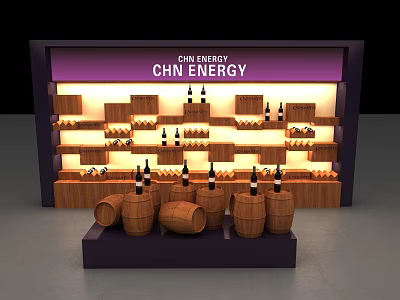 Modern showcase 3d model Modern showcase 3d model