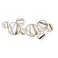 Modern Geometric Wall Decor With Circular Abstract Metal Hanging Designs