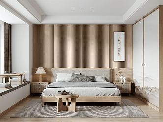 Japanese-style bedroom 3d model