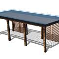 modern gallery shelf 3d model