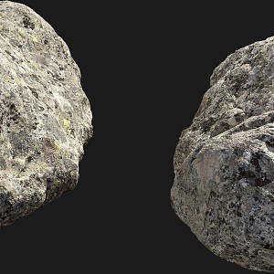 Stone Rock Moss Riverside Mountain Pebbles Shale Mountain Big Mountain 3d model