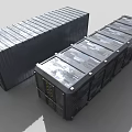 Two Heavy Duty Industrial Shipping Containers For Storage And Transport Solutions