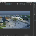Ancient Architecture Plaza With People Activities And Traditional Surrounding Buildings