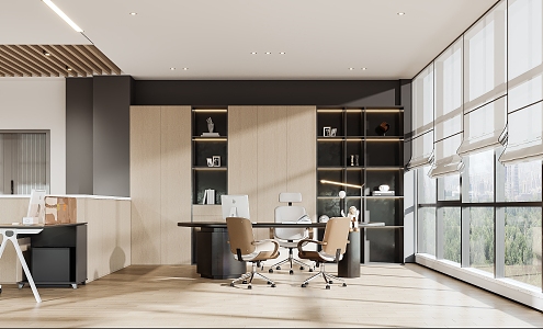 Office Manager Office Desk 3d model