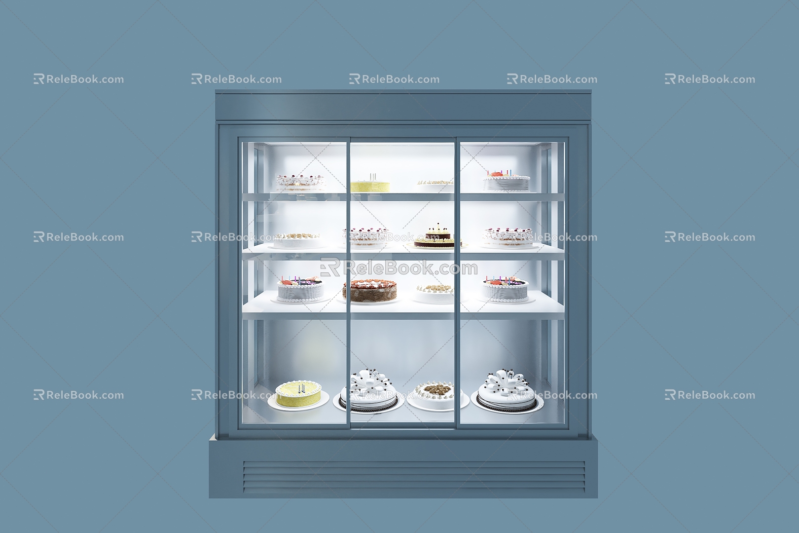 Cake sample cabinet model