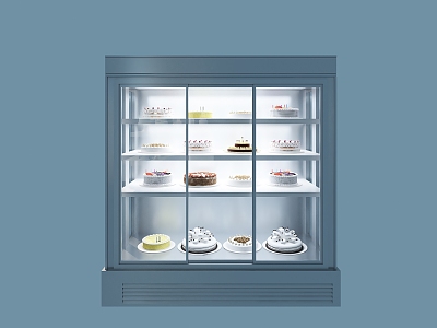 Cake sample cabinet model