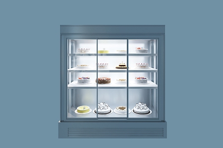 Cake sample cabinet 3d model