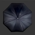 Stylish Blue Umbrella Foldable Design With Metallic Handle Shiny Canopy For Daily Use