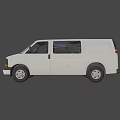 White Cargo Van With Multiple Side Windows And Modern Exterior Design