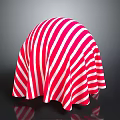 Red And White Striped Flowy A Line Dress For Casual Fashion Look