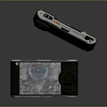 Dual Handheld Devices Featuring Digital Interface And Textured Screens With Control Knobs