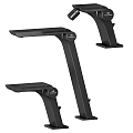 Sleek Black Modern Shower System With Handheld Sprayer Rainfall Head And Control Knob