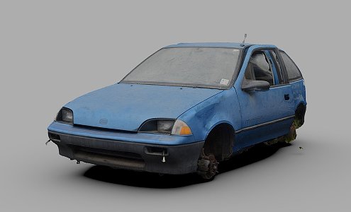 year of car. 3d model