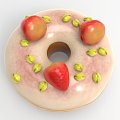 Donut Food Dessert Cake 3d model