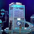 Modern Commercial Equipment With Automatic Balls Interactive Design And Lighting Effects