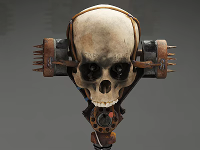 INDUSTRIAL LOFT CRANKStick Skull Crutch 3d model INDUSTRIAL LOFT CRANKStick Skull Crutch 3d model