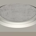 Modern Circular Ceiling Design With Layered Illuminated Rings And Warm Lighting