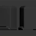 Outdoor Gray Trash Bins With Dual Compartment For Waste Management
