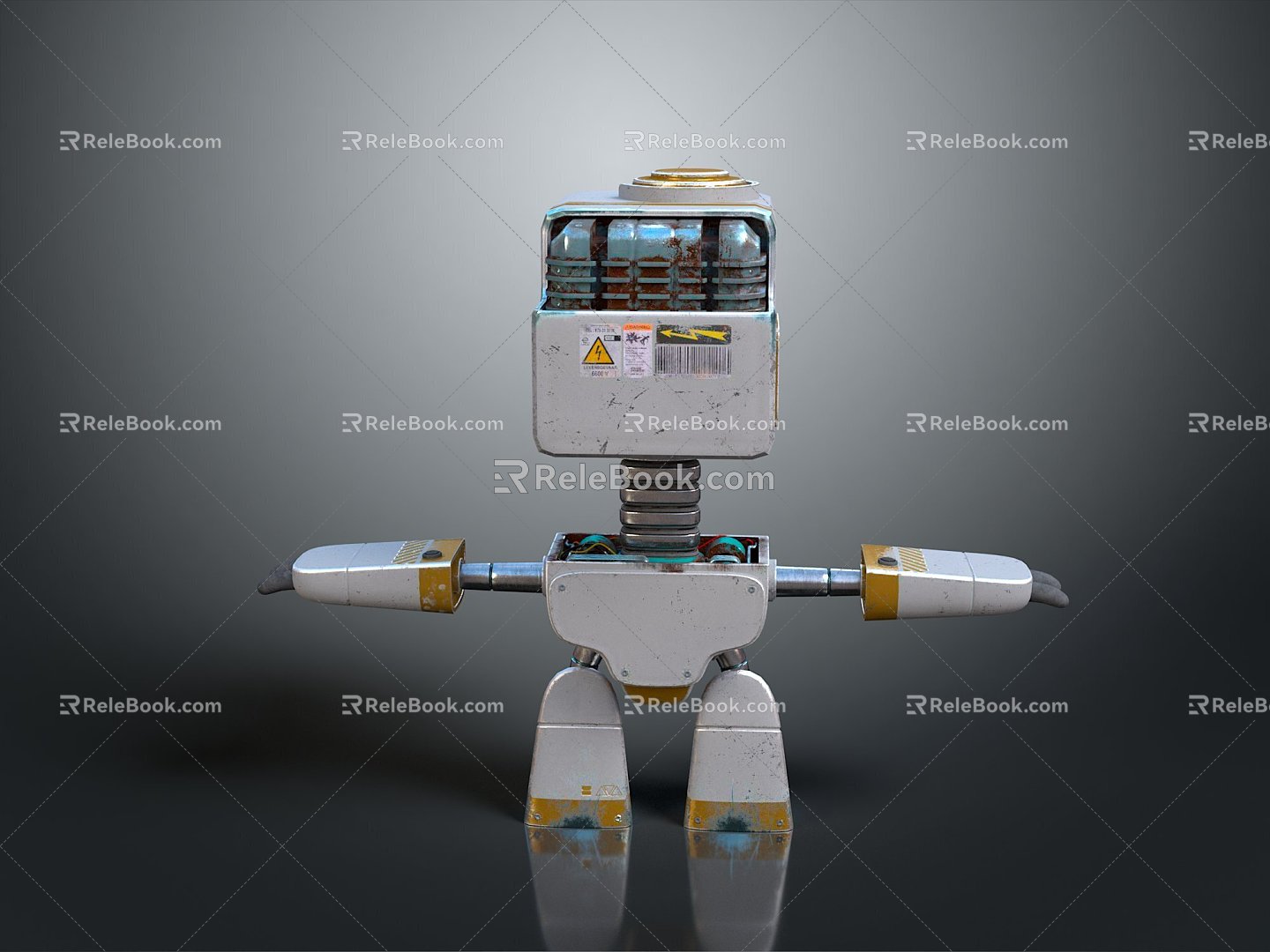 Robot Robot Assistant Small Robot Robot Butler Robot Butler Figure Game Figure 3d model