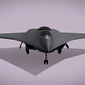 Stealth Fighter Jet With Delta Wing Cockpit And Landing Gear Deployed 3d model
