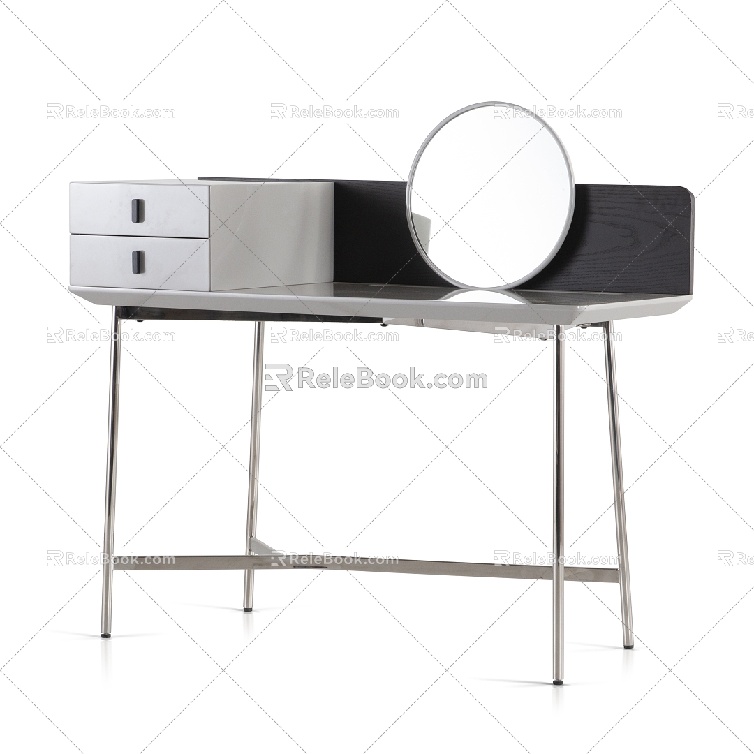 Silver titanium gray dresser model