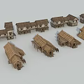 Traditional Single Family House With Thatched Roof And Wooden Structure Design