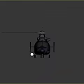 Camouflage Design Aerospace Helicopter With Rotor System For Space Missions