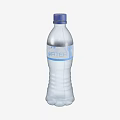 Healthy Refreshing Mineral Water In Clear Transparent Plastic Bottle With Blue Label