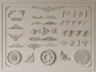 French carved 3d model