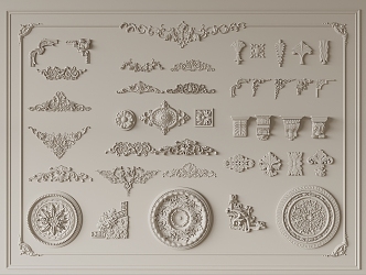 French carved 3d model