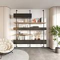 Bookshelf Minimalist Bookshelf Storage Rack 3d model