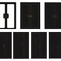 Stylish Black Double Door Designs With Decorative Details And Multiple Styles For Home Interior