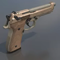 Pistol M9A3 Beretta semi-automatic pistol low face number low model simple model game sub-era film and television level super realistic high precision 3d model