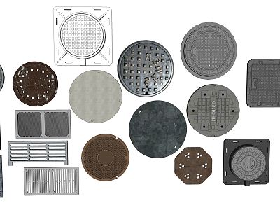 Modern manhole cover rainwater manhole cover sewer well sewage manhole cover grate model