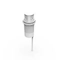 White Office Electrical Appliance Featuring Cylindrical Body And Sensor Ports For Workplace Use