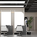 Barber shop hairdressing shop beauty salon modeling aesthetic design 3d model