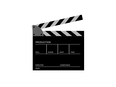 Film Production Clapperboard With Director Scene Take And Time Details 3d model