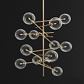 Modern chandelier Gallotti Radice Bolle double chandelier lamp 3d model