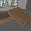 Modern Carton Paper Case Packing Box Express Box Cardboard Box Cardboard Box 3d model