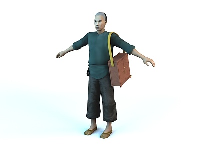 Middle Ancient Style Man Peasant Ancient People Movie and TV Characters Animation Characters 3d model